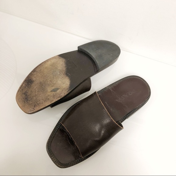 PRADA Leather Slide Slip In Sandals - Picture 2 of 3
